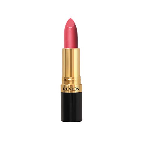 Revlon Super Lustrous Lipstick with Vitamin E and Avocado Oil, Pearl Lipstick in Pink, 430 Softsilver Rose, 0.15 oz