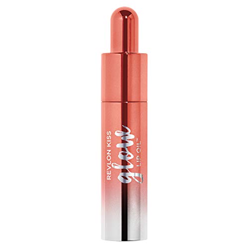 Revlon Kiss Glow Lip Oil, Bouncy Beige, 7.1g