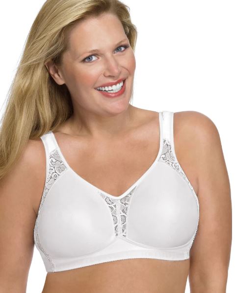 4395 Playtex 18 Hour Bra White Wirefree 42B 38Dd 40Dd