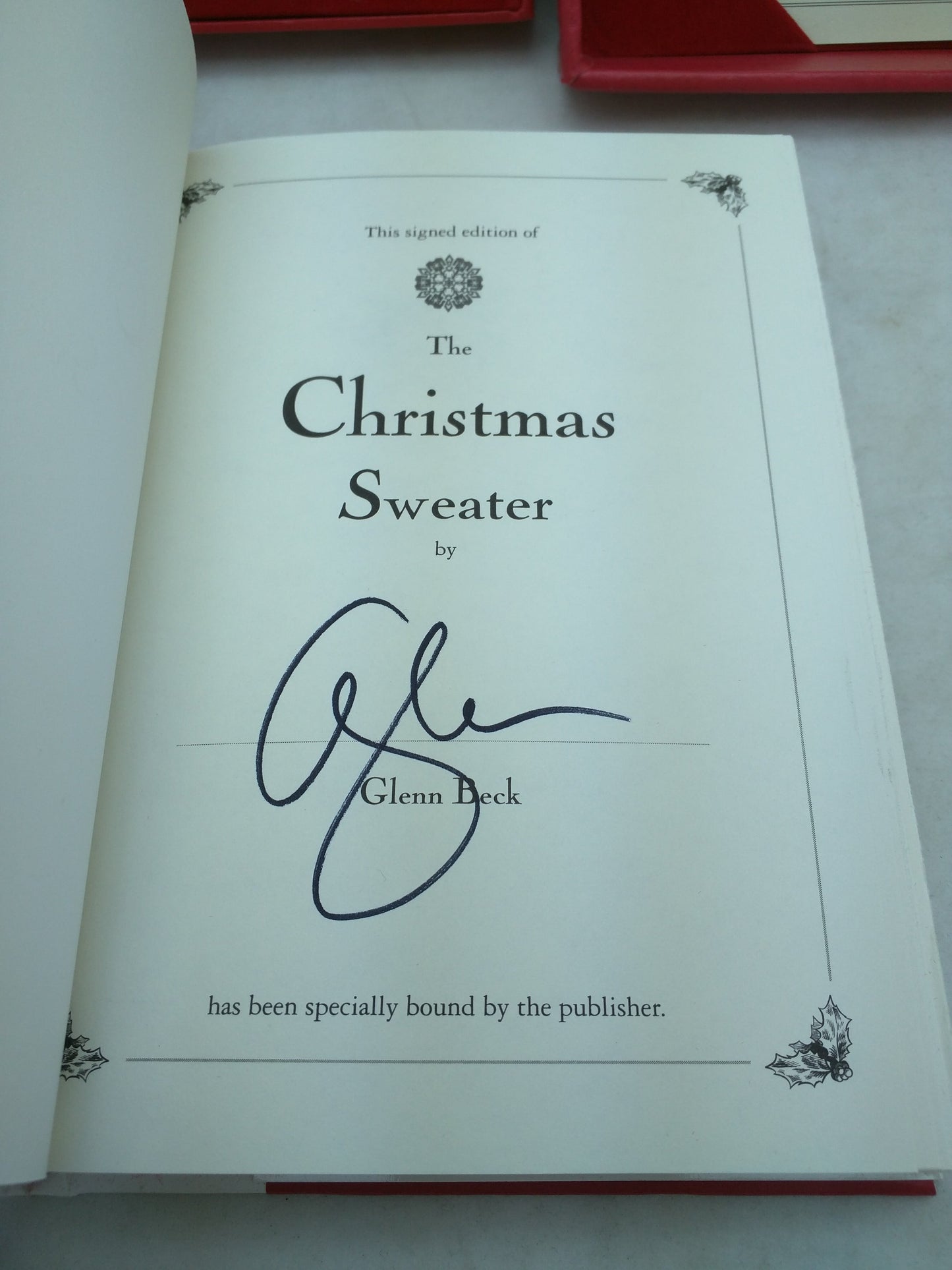 Signed By Glenn Beck The Christmas Sweater Boxed