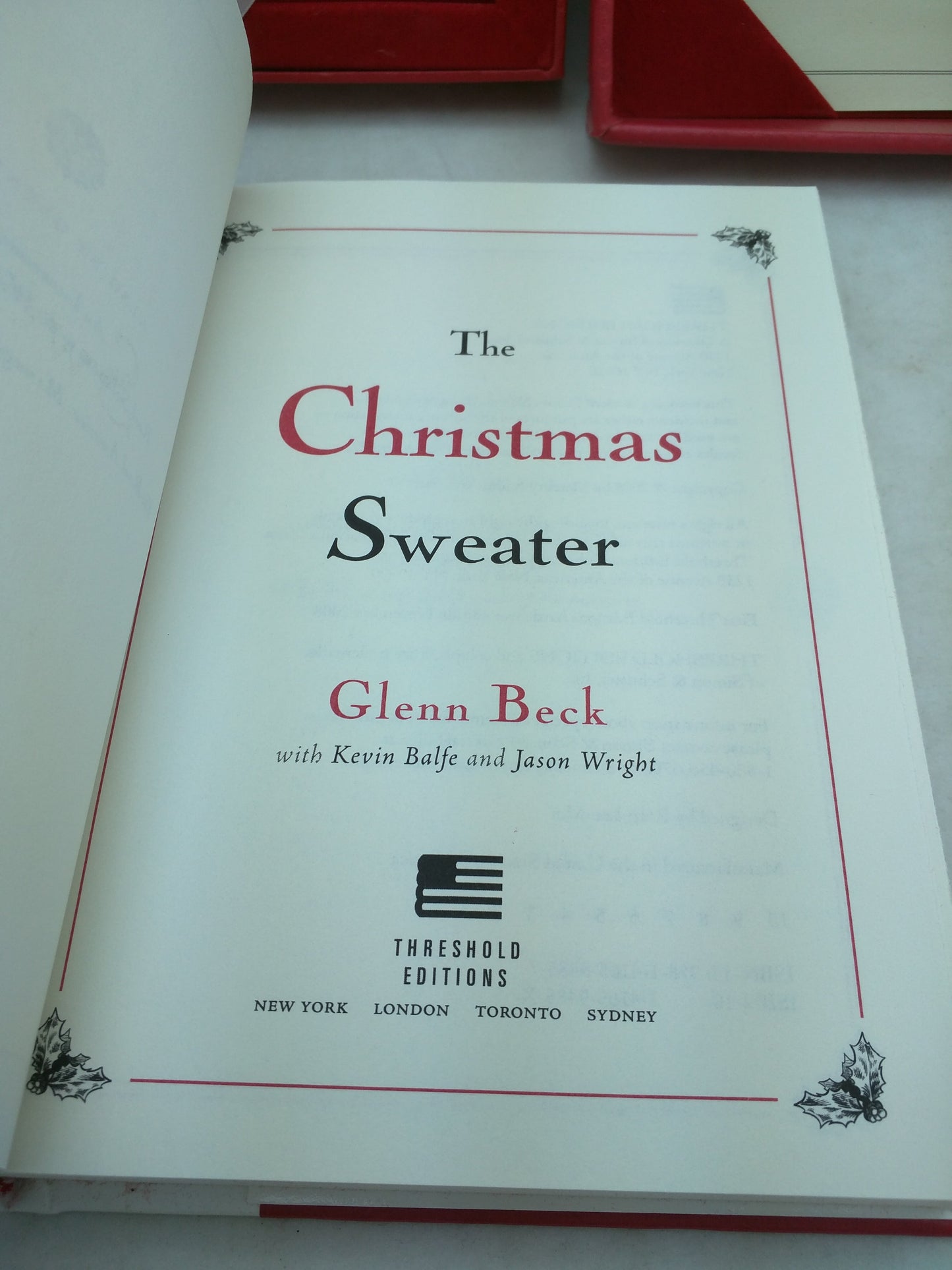 Signed By Glenn Beck The Christmas Sweater Boxed