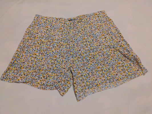 8 LOFT Womens Shorts Floral multicolor side zipper   Used