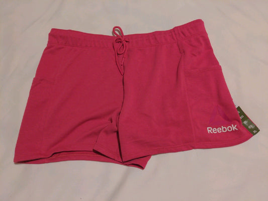 XL Reebok Womens Shorts Rose lace tie Regular  New