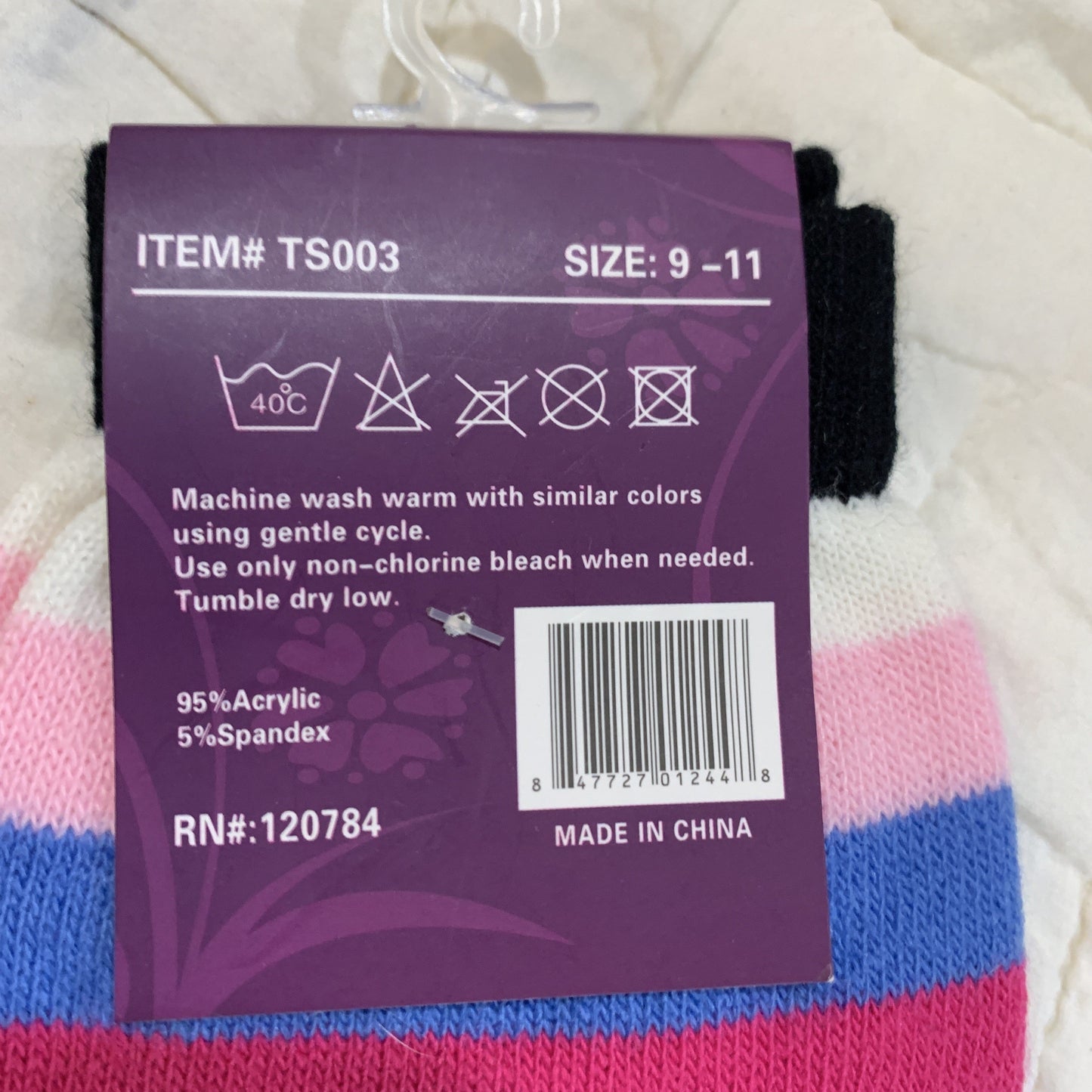 Sz 9 - 11 Yelete Toe Socks New Winter 156